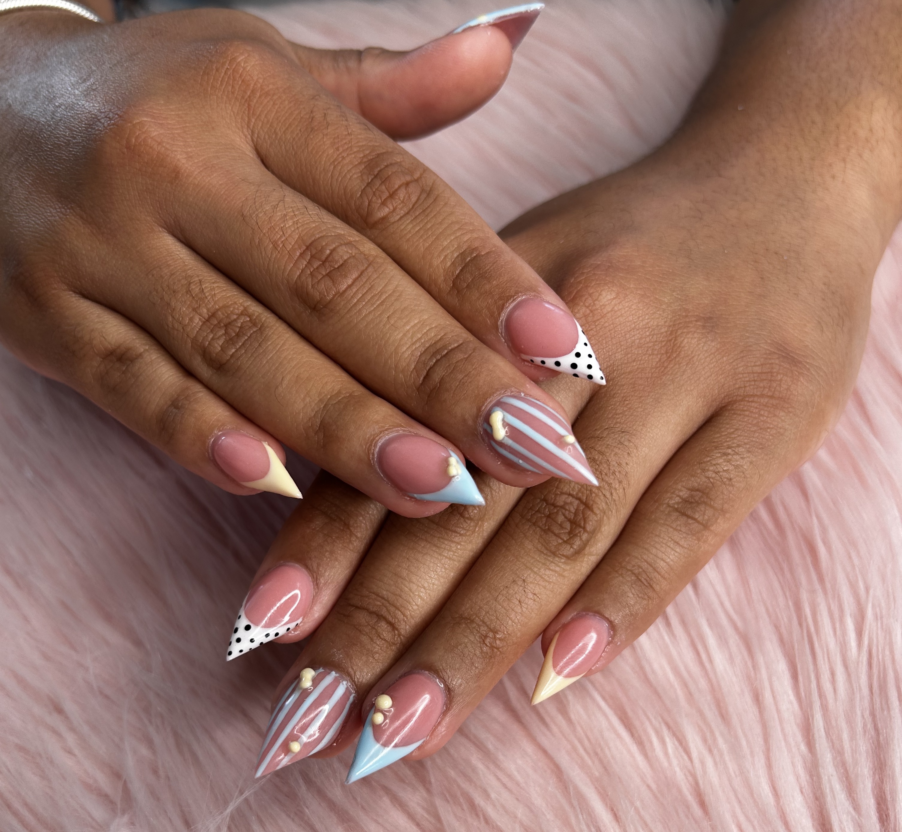 Pink manicure